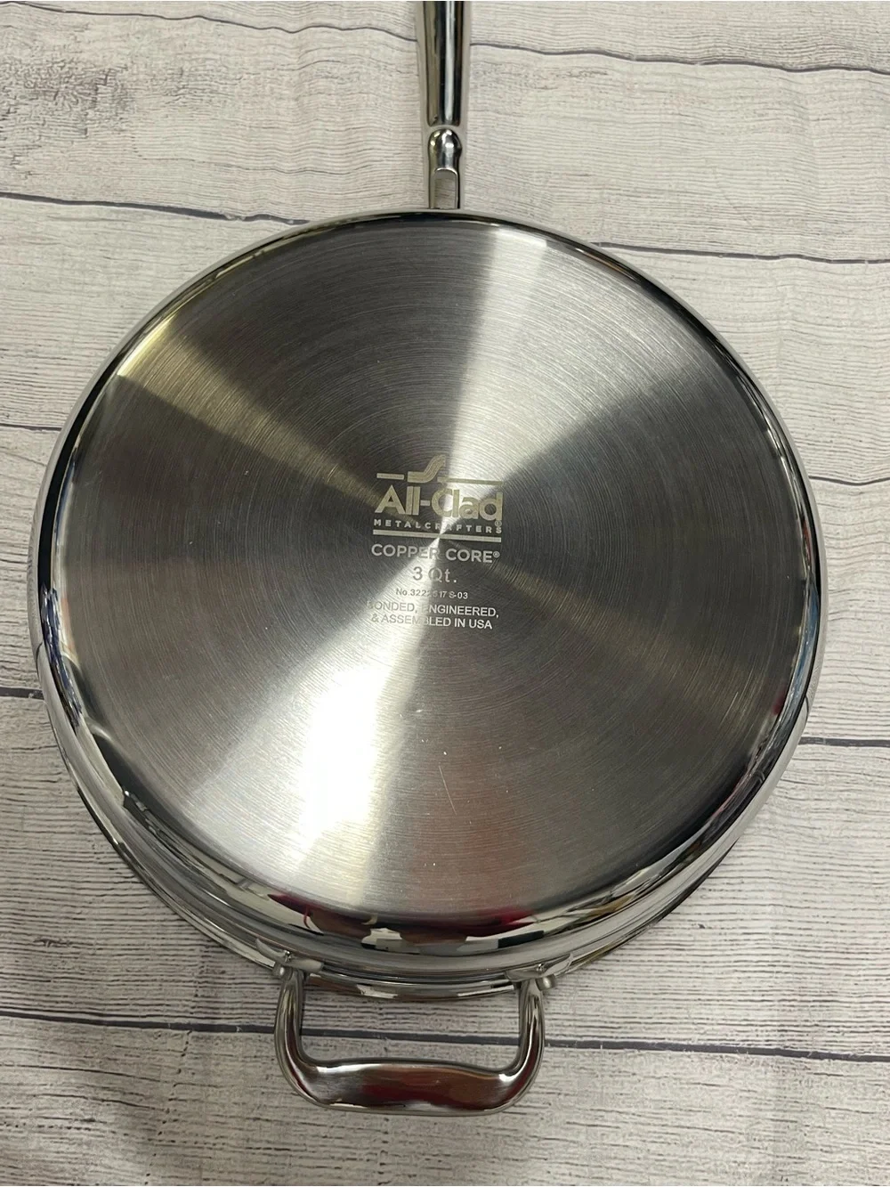 New All-Clad 6qt. Copper-Core Saute Pan